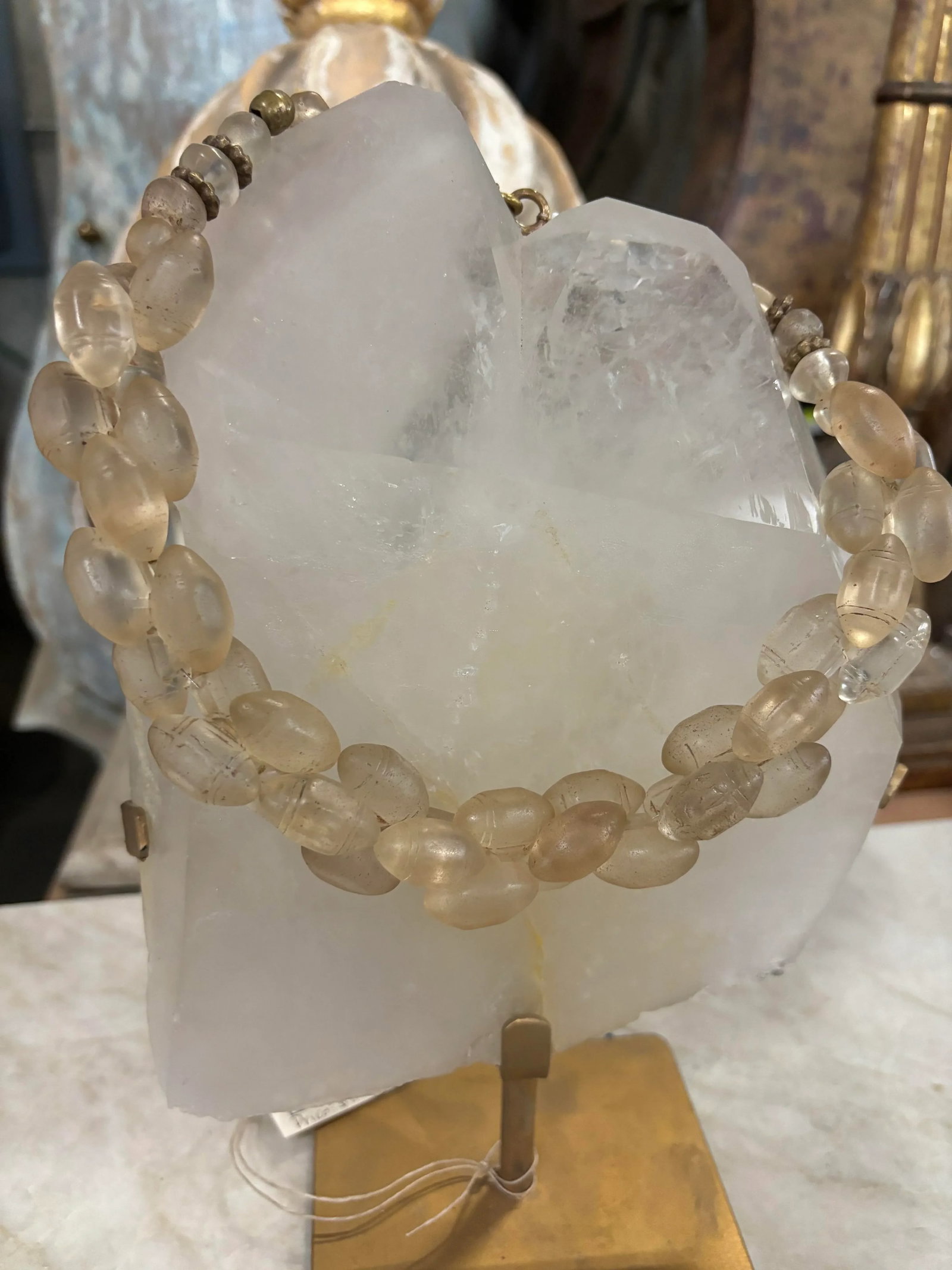 Early 20th Century African Trade Beads Necklace - 8