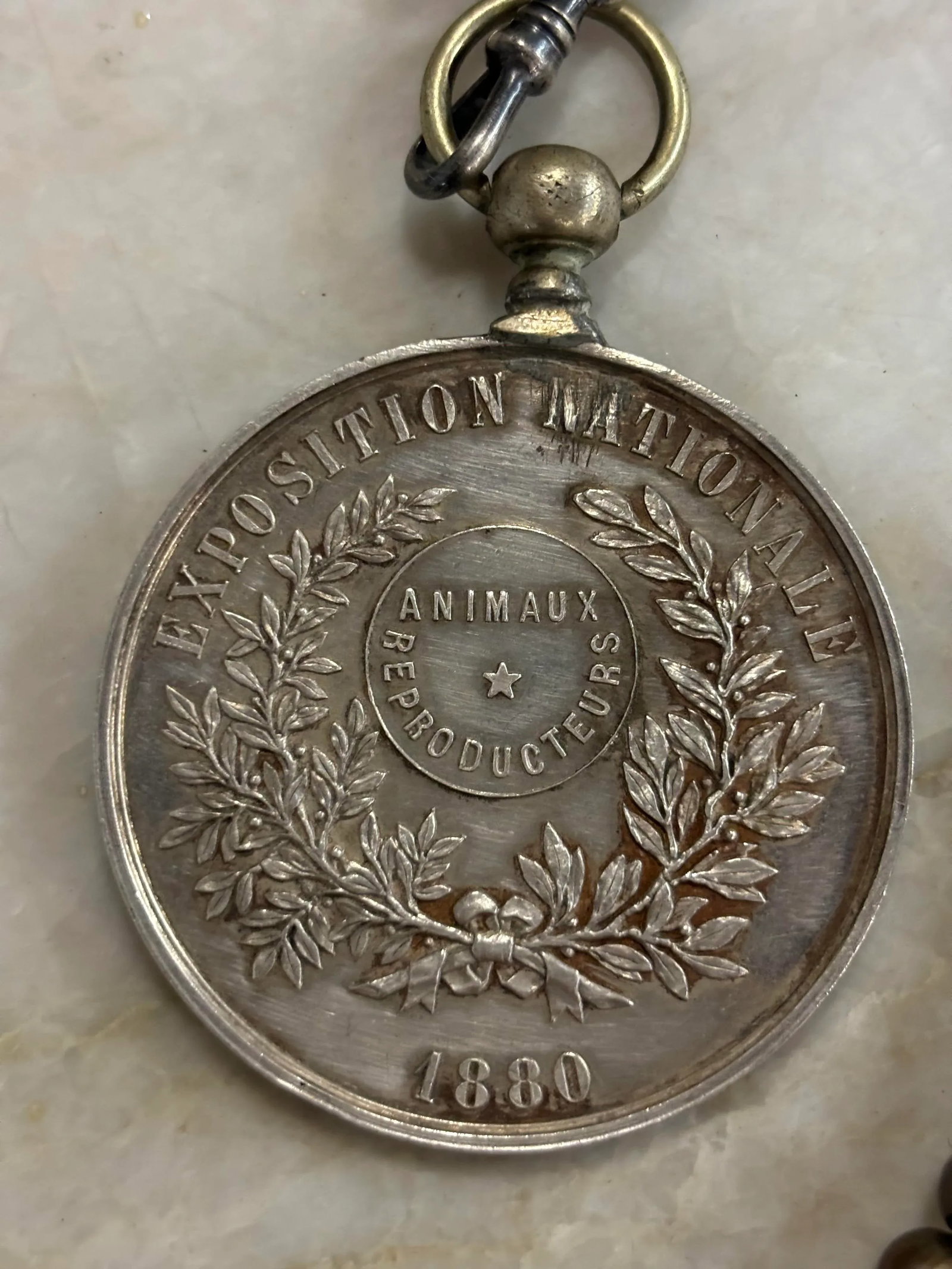 Late 19th Century Cultured Pearl and Medal Necklace - 9