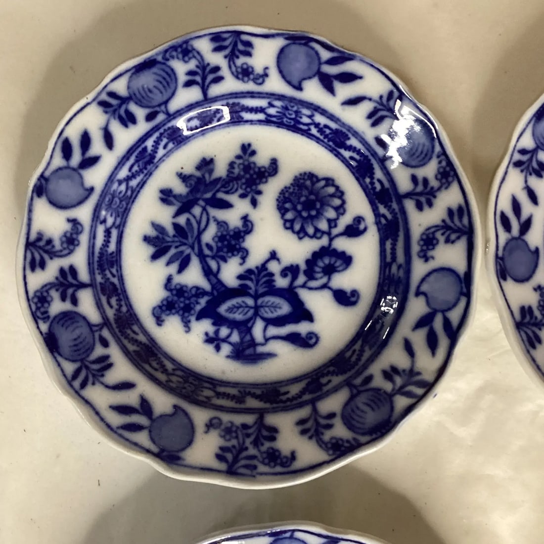 Early 20th Century Meissen Blue Onion Side Dishes - Set of 6 - 8