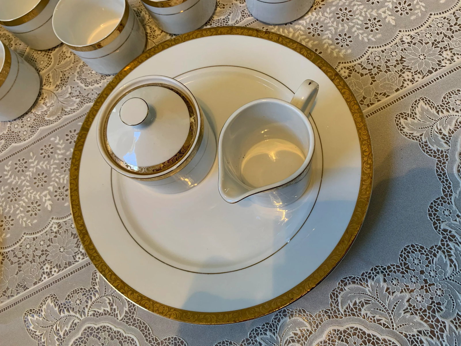 Vintage Sango Empress Gold Fine China Dinnerware Set - 47 Pieces - 4