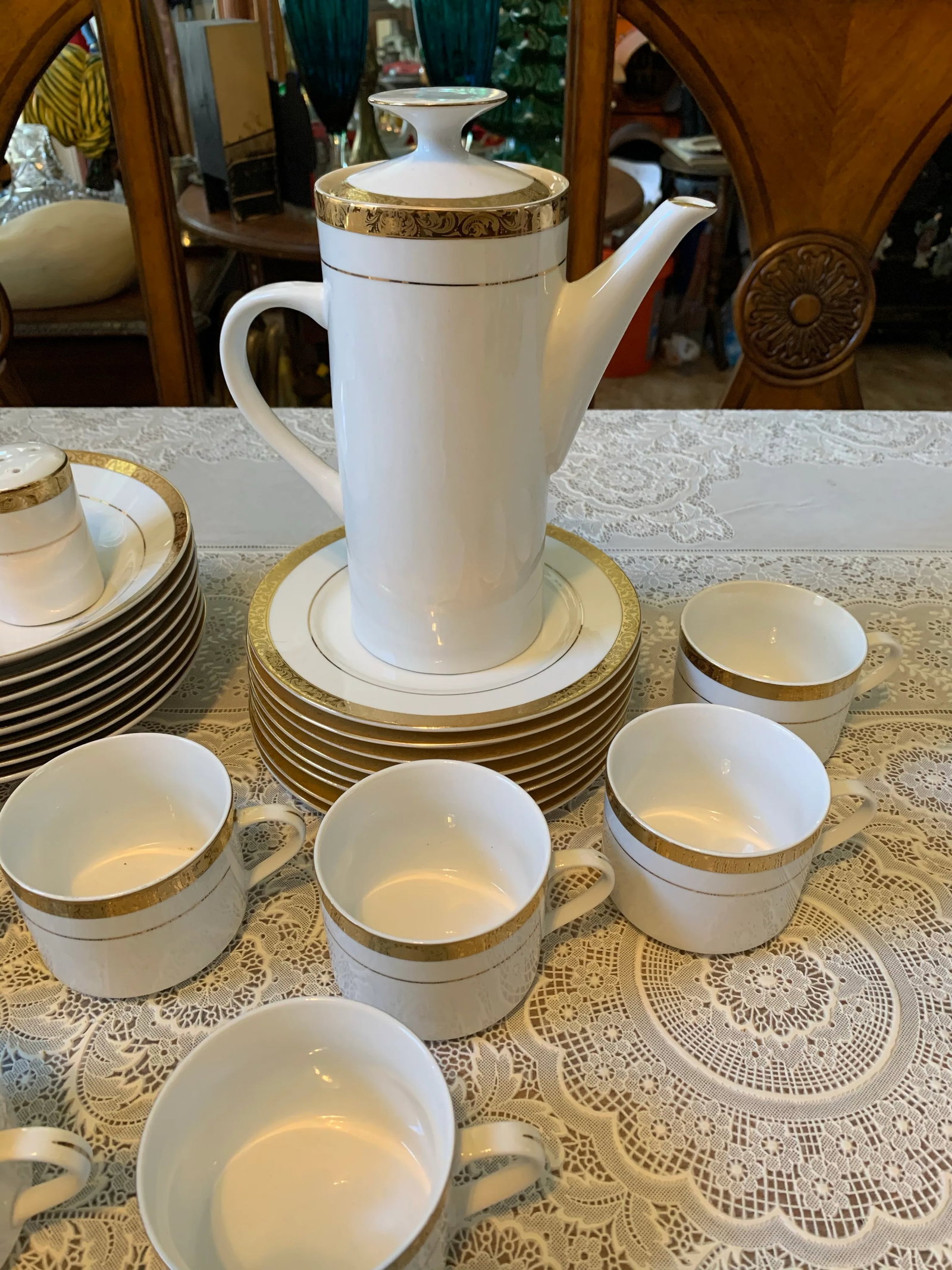 Vintage Sango Empress Gold Fine China Dinnerware Set - 47 Pieces - 5