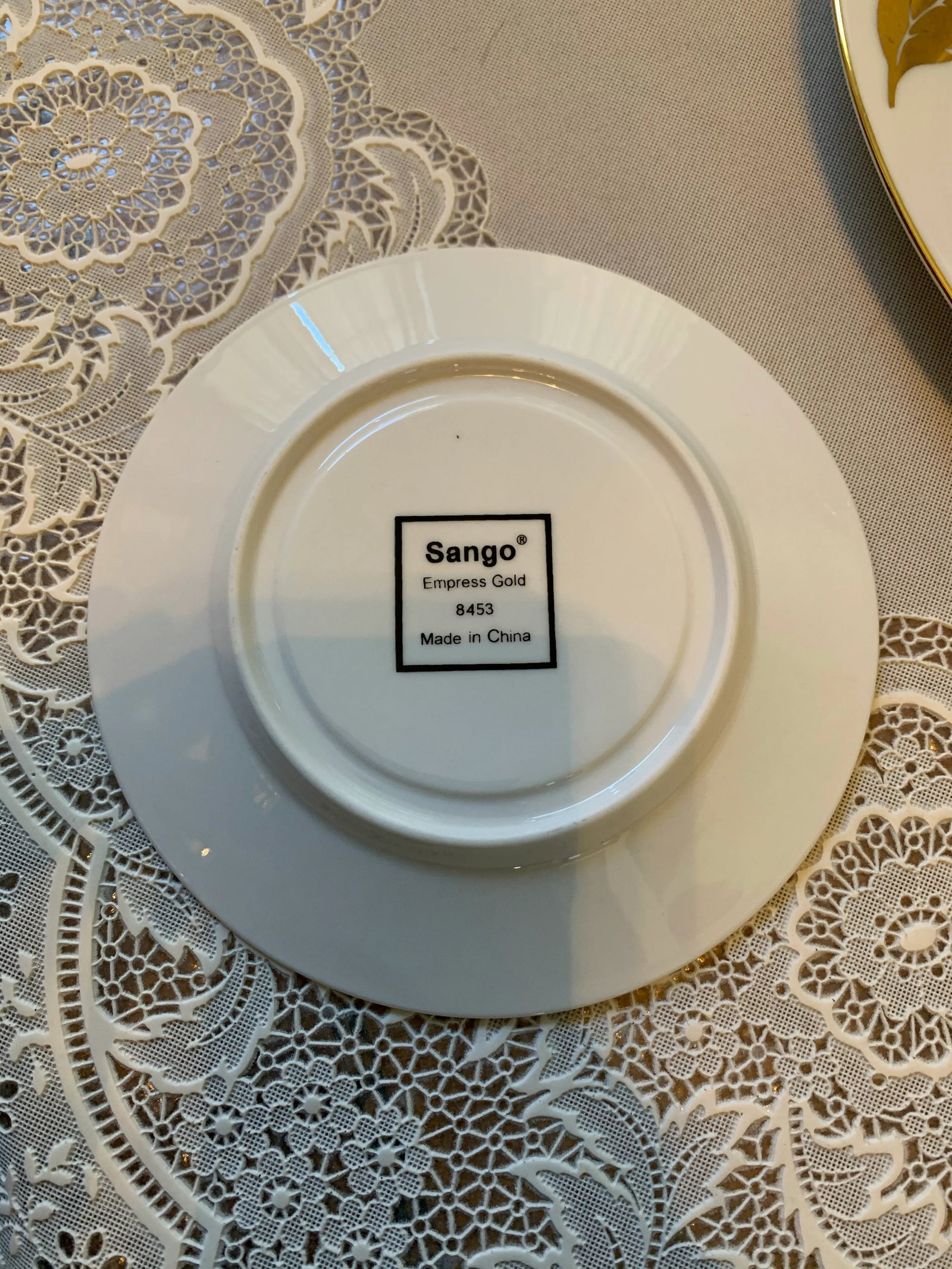 Vintage Sango Empress Gold Fine China Dinnerware Set - 47 Pieces - 6