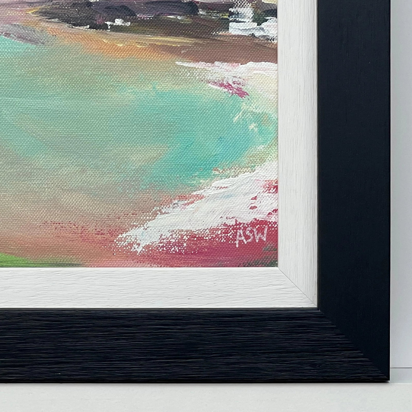 Abstract Landscape Seascape Painting With Pastel Shades by Contemporary Artist - 2