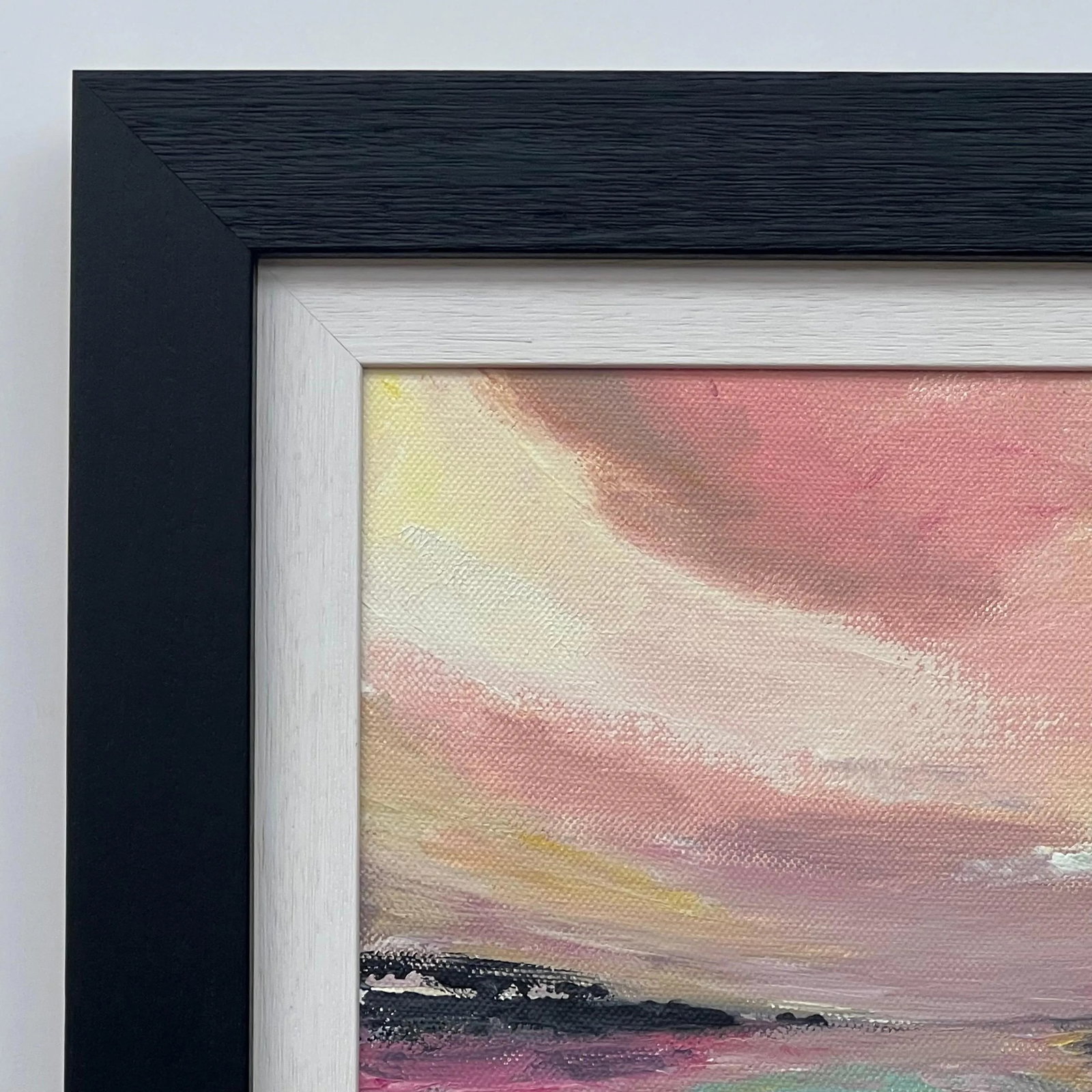 Abstract Landscape Seascape Painting With Pastel Shades by Contemporary Artist - 3