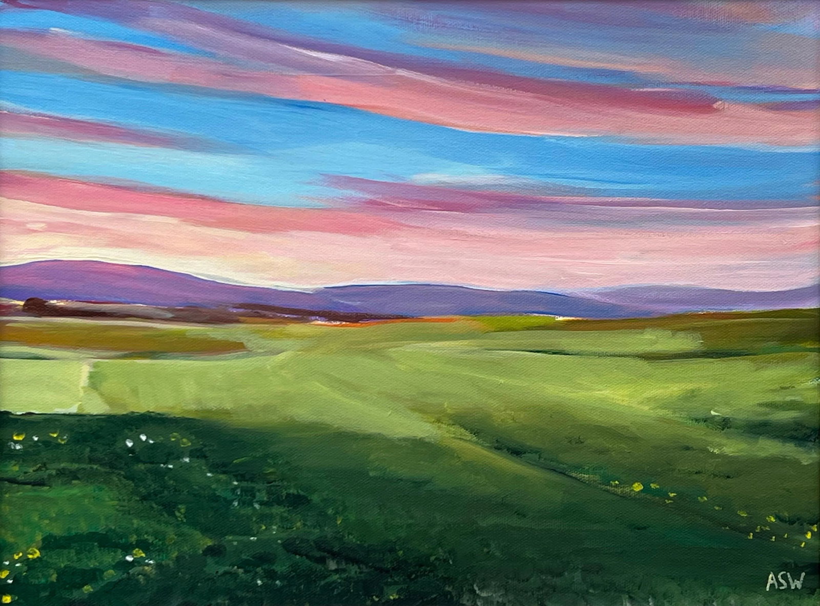 Sunset at Brora Golf Course in the Scottish Highlands by Contemporary Artist, 2024 - 10