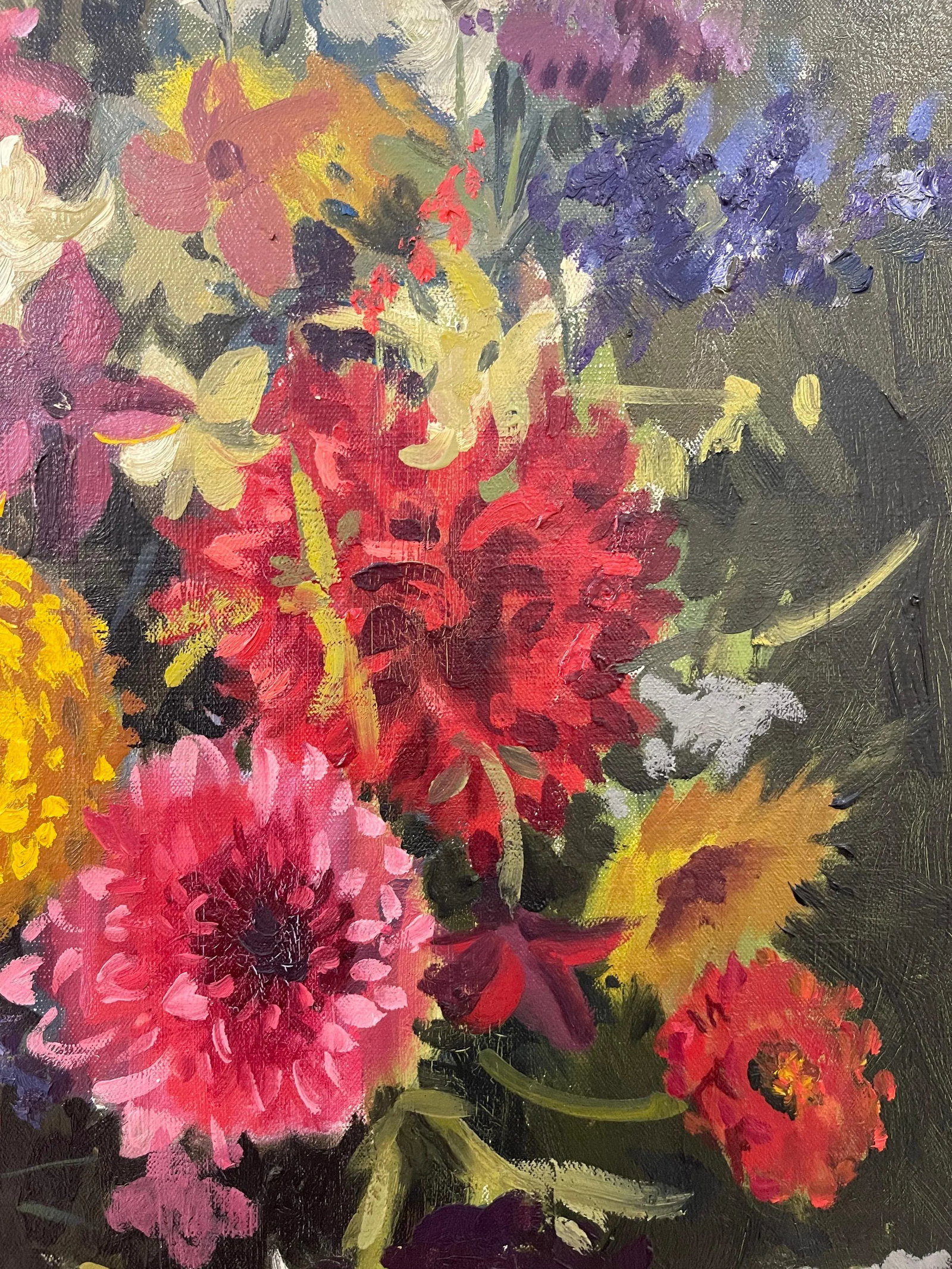 John Whitlock Codner RWA, Still Life Oil Painting of Flowers in Glass Vase by 20th Century British A - 10