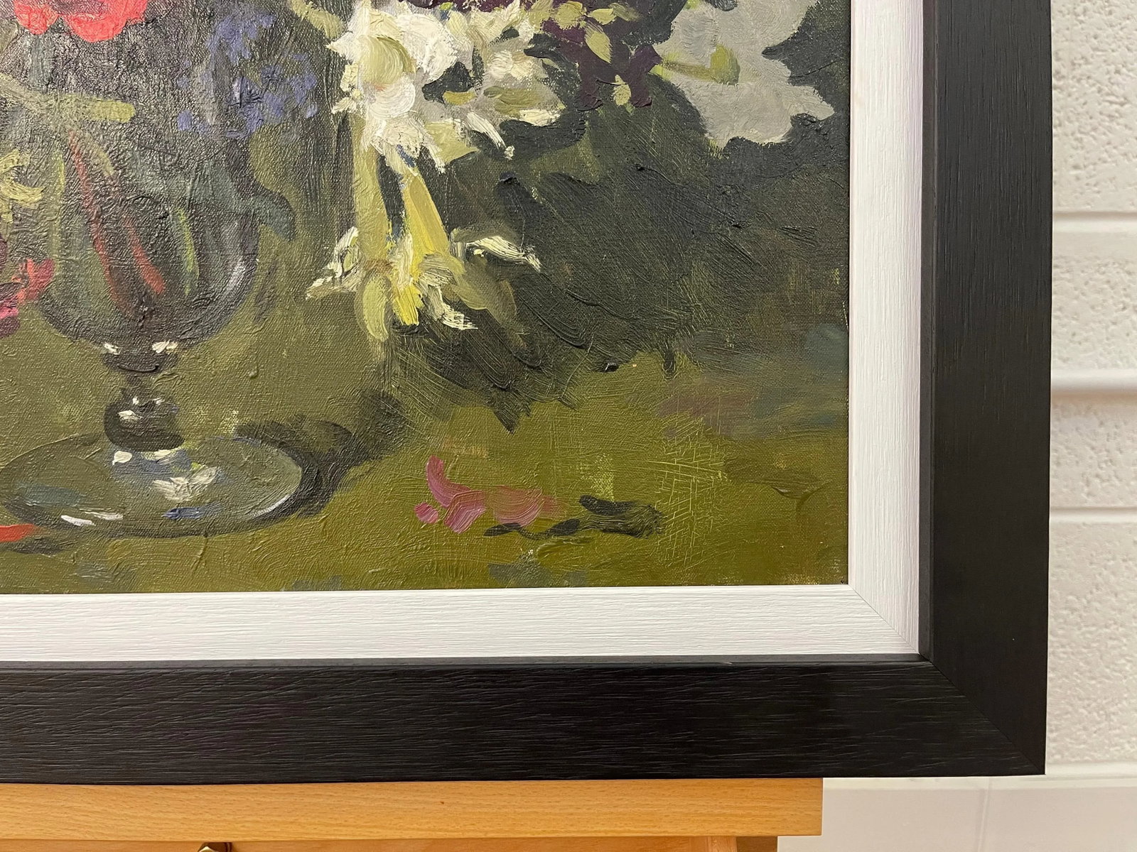 John Whitlock Codner RWA, Still Life Oil Painting of Flowers in Glass Vase by 20th Century British A - 4