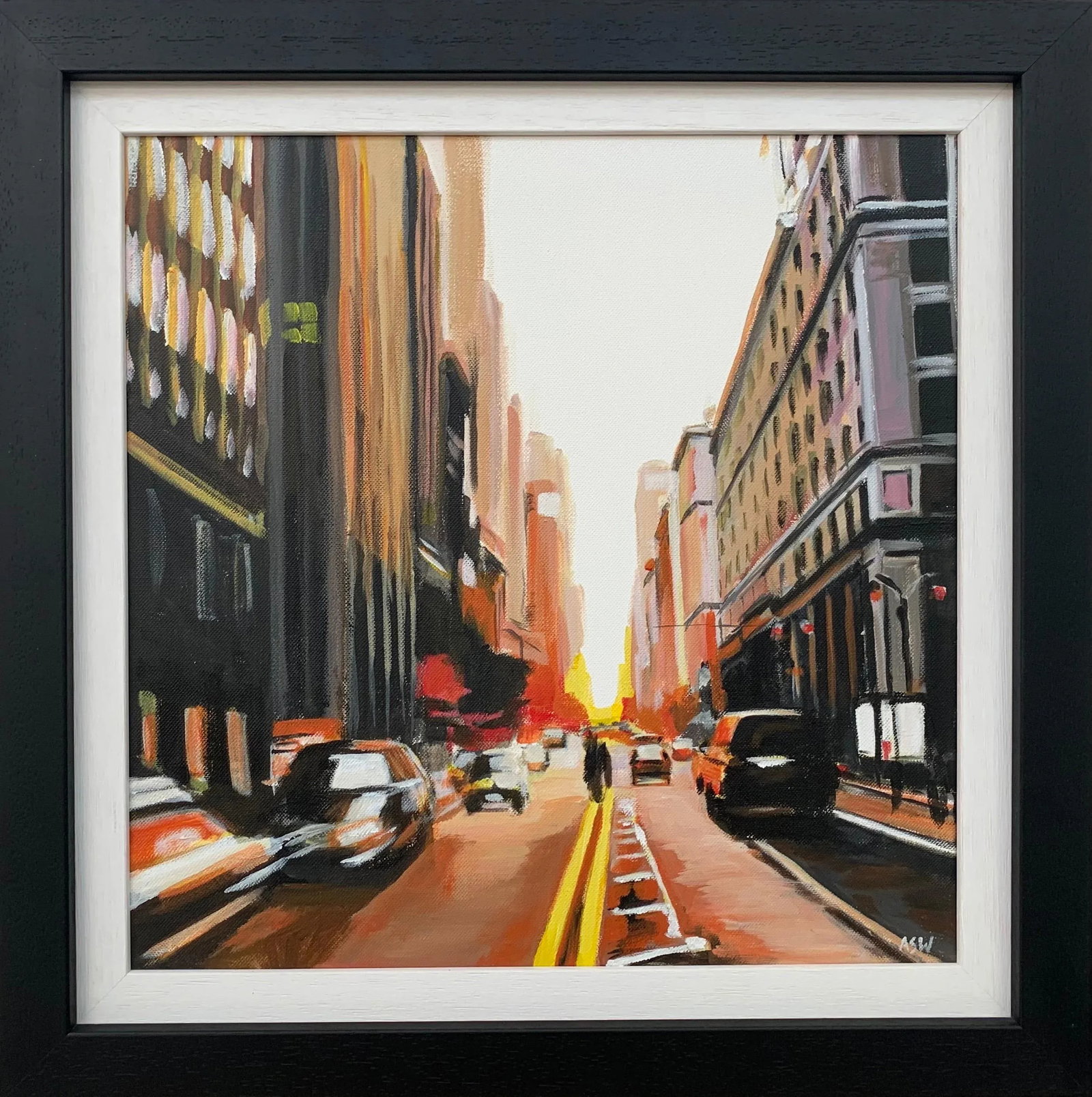 New York City Street Scene Painting by Contemporary British Artist - 13