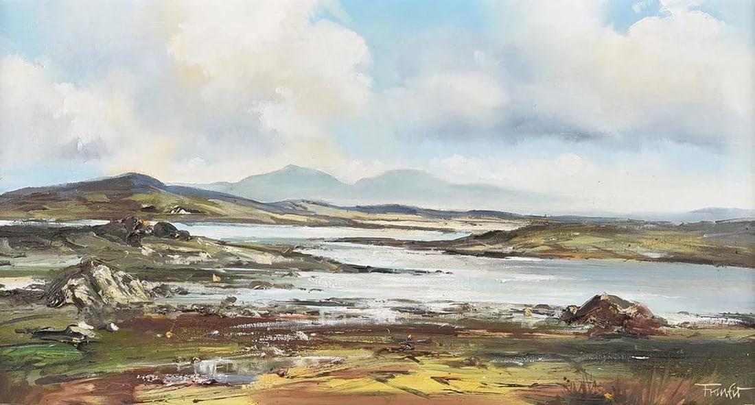 Expressive Abstract Landscape Painting of Ireland by Contemporary Irish Artist - 2