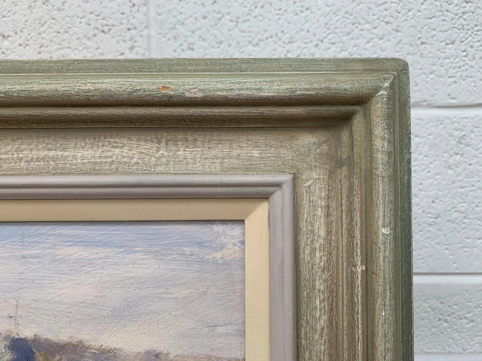 Vintage Oil Painting of Landscape Seascape of the Little Bay in Jersey by British Artist, 1990 Circa - 10
