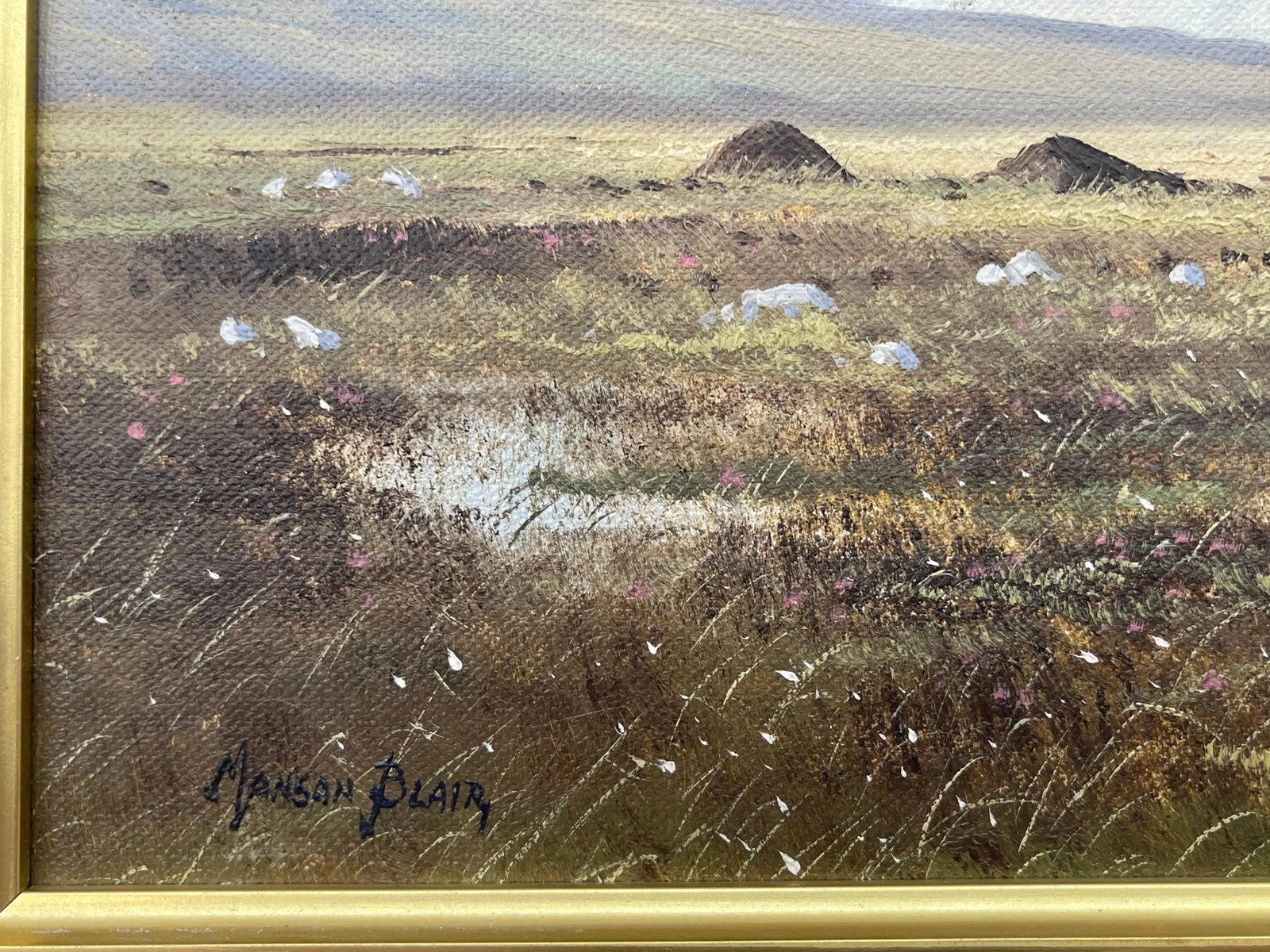 Irish Landscape Art - Original Oil Painting Slemish Mountain County Antrim Ireland by Irish Artist, - 11