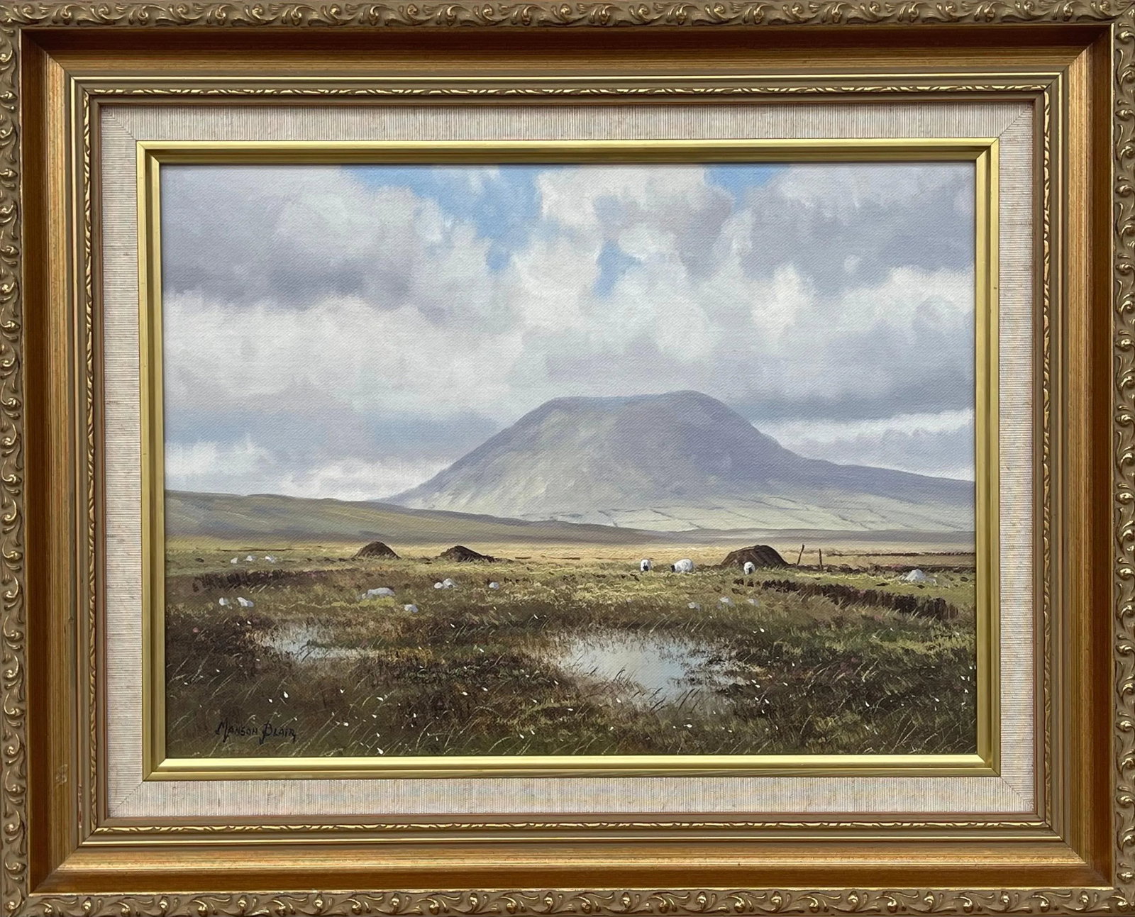 Irish Landscape Art - Original Oil Painting Slemish Mountain County Antrim Ireland by Irish Artist, - 12