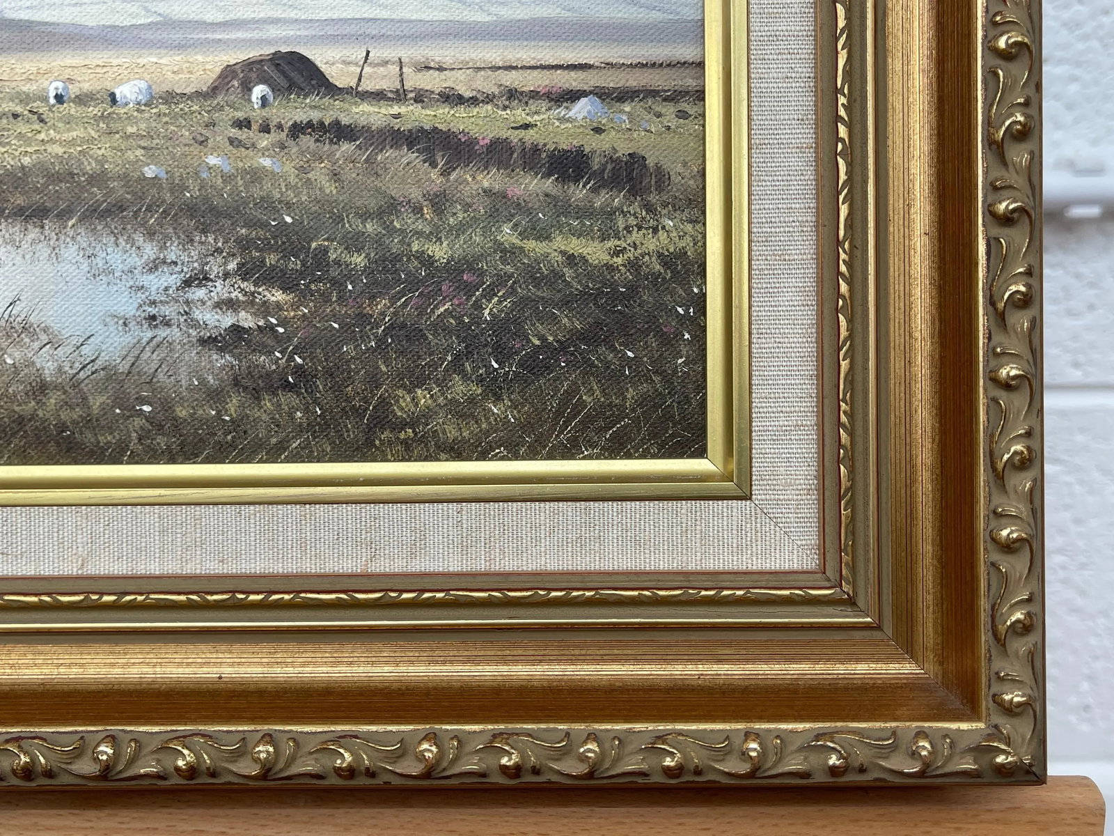 Irish Landscape Art - Original Oil Painting Slemish Mountain County Antrim Ireland by Irish Artist, - 9