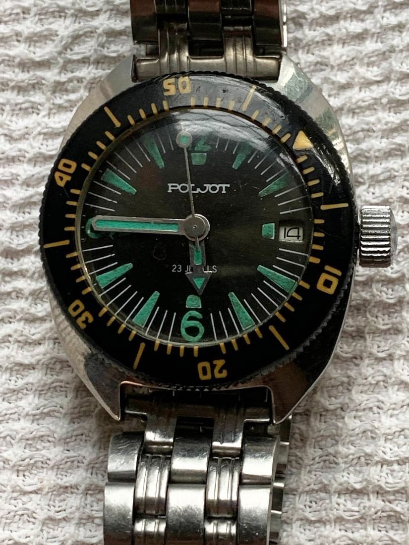 Poljot vintage men wrist watch / Russian antique unisex USSR watches (1 of 9)