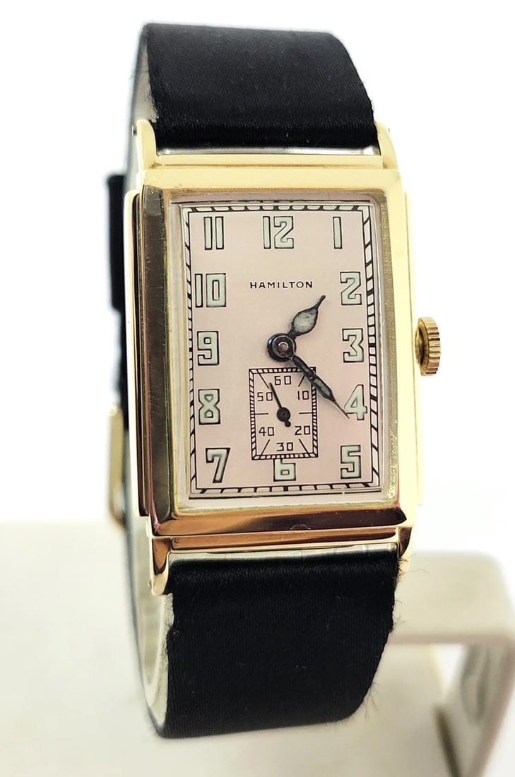 Vintage Solid 14k HAMILTON Andrews Winding Watch 1930s Cal 401 * EXLNT RARE (1 of 11)
