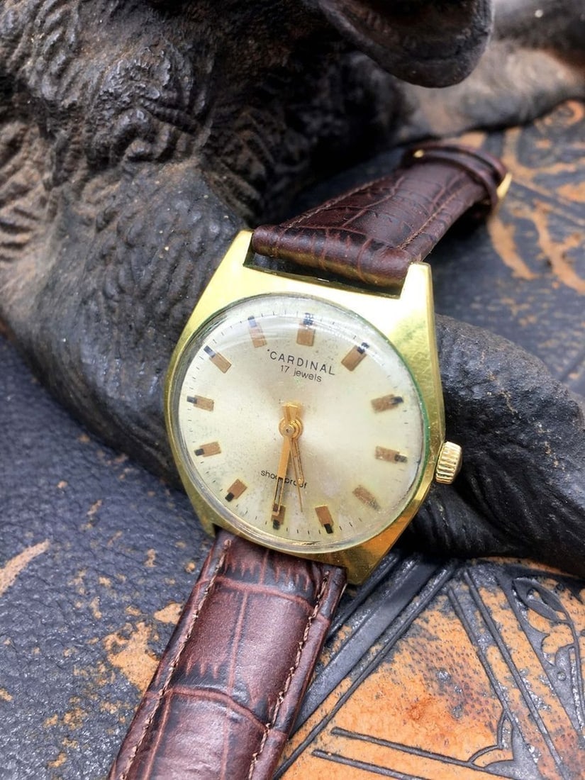 Cardinal Vintage Men Wrist Watch/ Vintage Russian Mechanical Watch Cardinal (1 of 5)