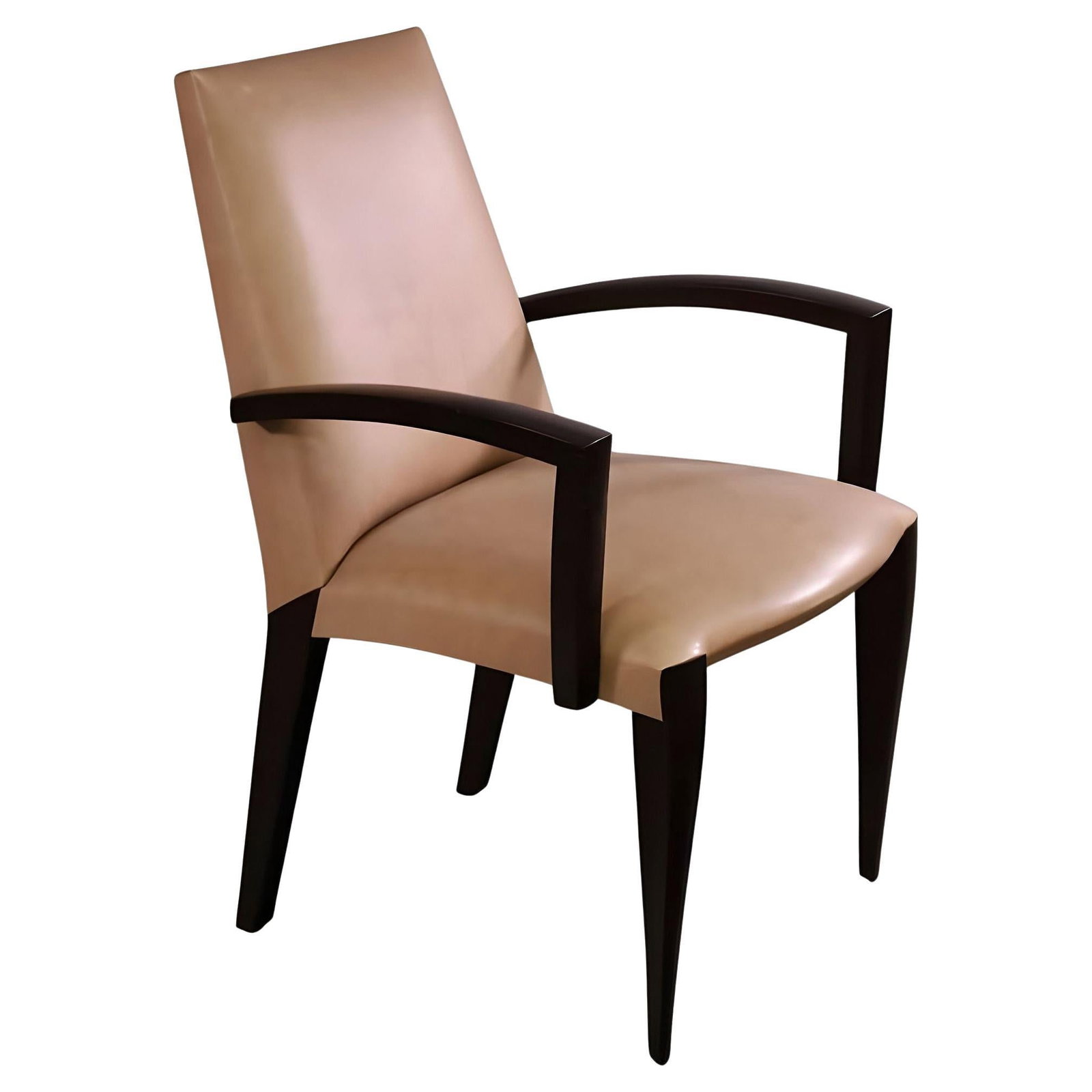 Dakota Jackson "Ke-Zu" Leather Club Armchair: Title: Dakota Jackson "Ke-Zu" Leather Club Armchair Description: The Ke-Zu chair features in Dakota Jackson's classic Ke-Zu Collection. It is characterized by a form-fitted design that is luxuriously 