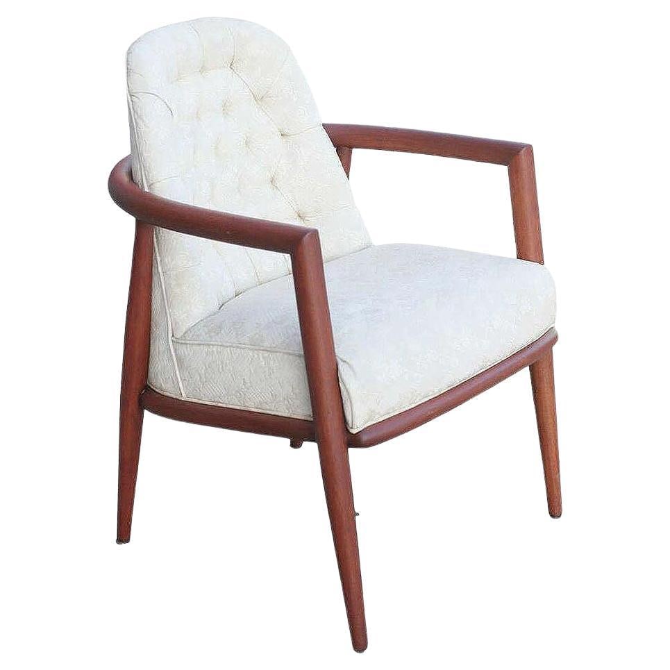 Mid-century Sculpted Teak Occasional Chair by T.H. Robsjohn-Gibbings Widdicomb (1 of 5)