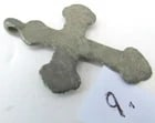 RUSSIAN 19th CENTURY ANTIQUE BRASS NECK CROSS icon - 2