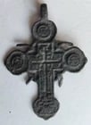 RUSSIAN BRONZE 19th CENTURY antique NECK CROSS icon NICE DESIGN: Size 1 1/4 by 1 3/4" Reserve: $48.00 Shipping: Domestic: Flat-rate of $25.00 to anywhere within the contiguous U.S. International: Foreign shipping rates are determined by destination. International s