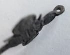RUSSIAN BRONZE 19th CENTURY antique NECK CROSS icon NICE DESIGN - 3