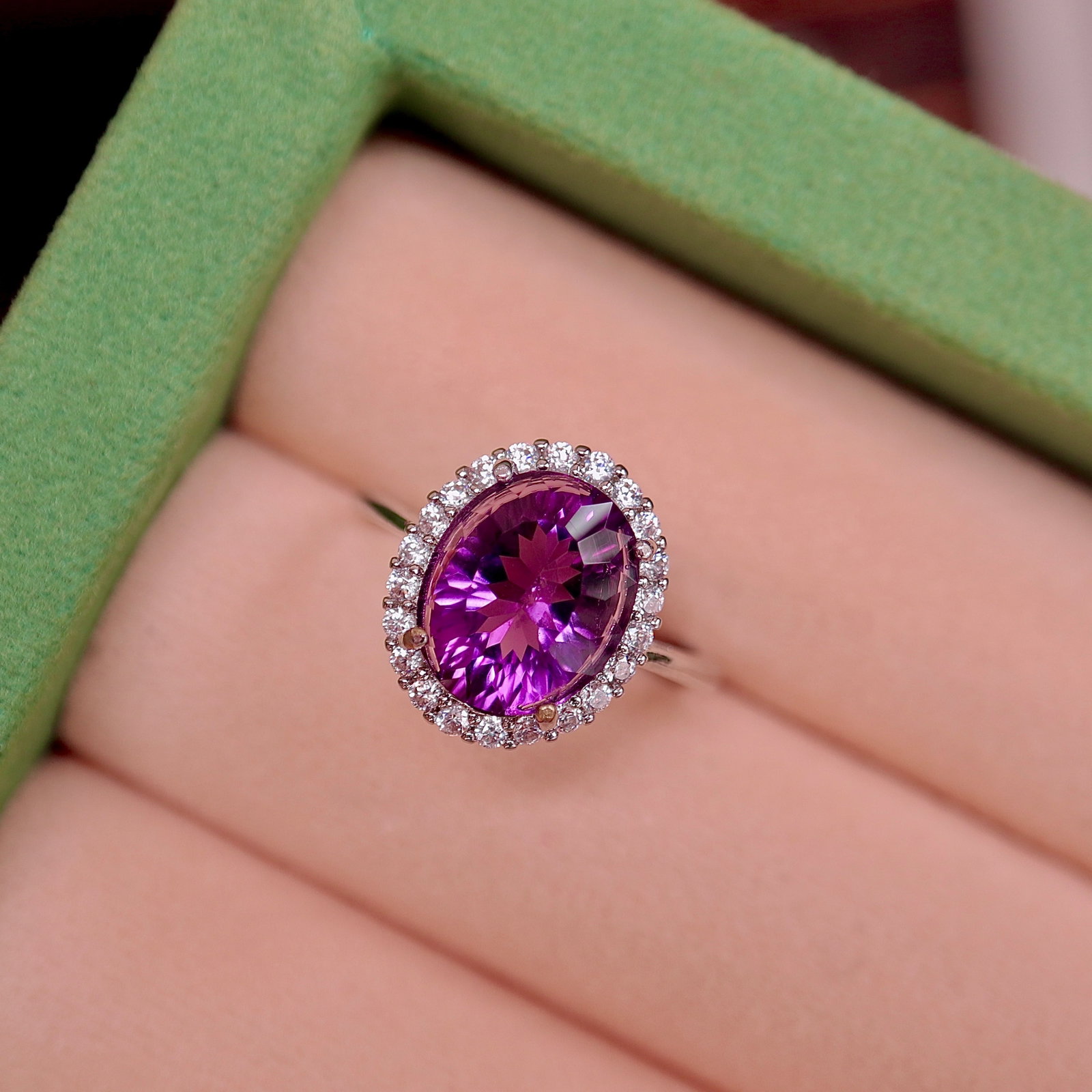 Natural Amethyst Ring - 4