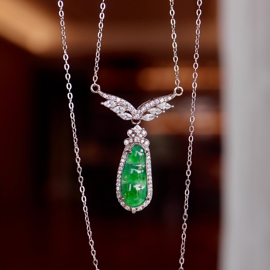 S925 Silver Natural Jade Necklace - 2