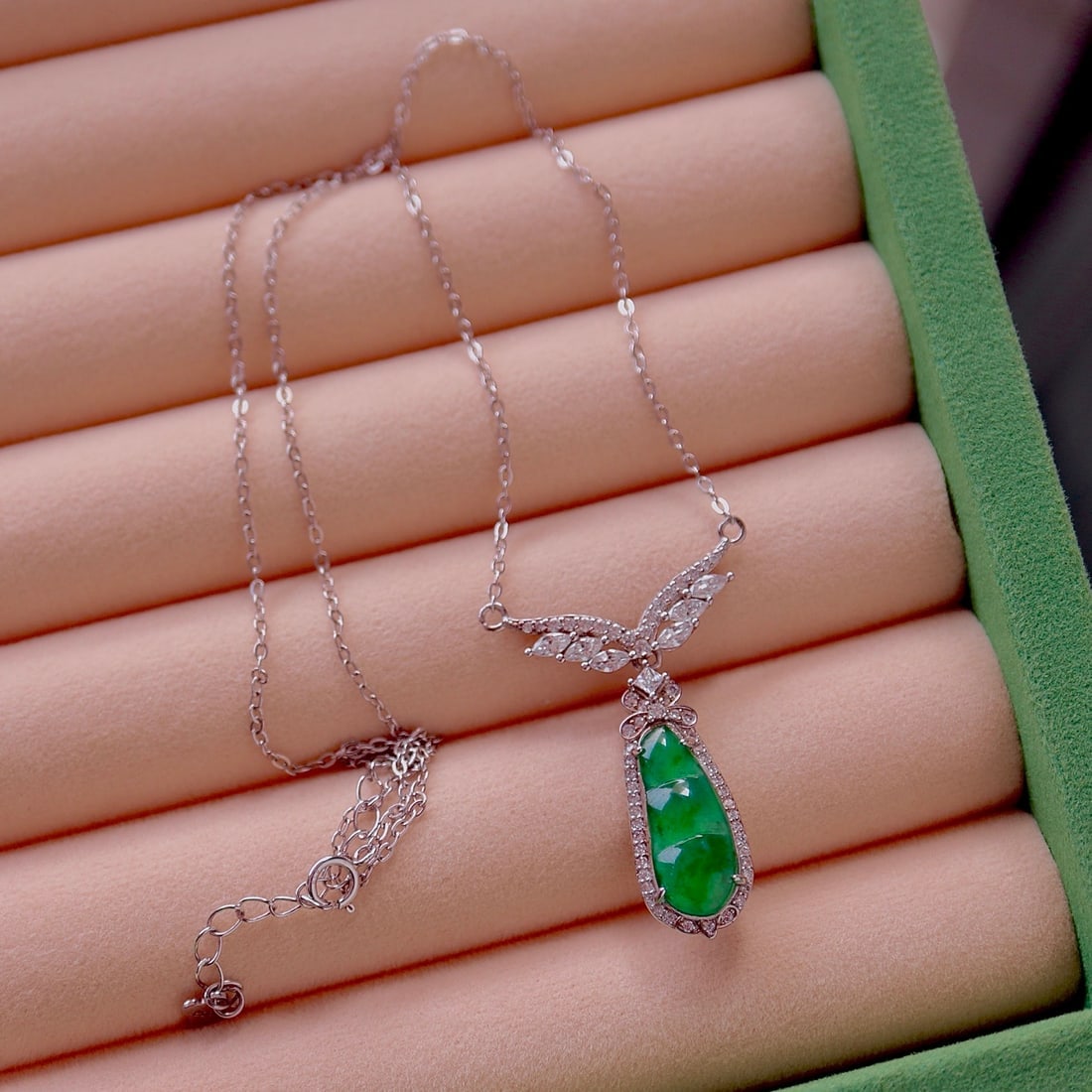 S925 Silver Natural Jade Necklace - 5