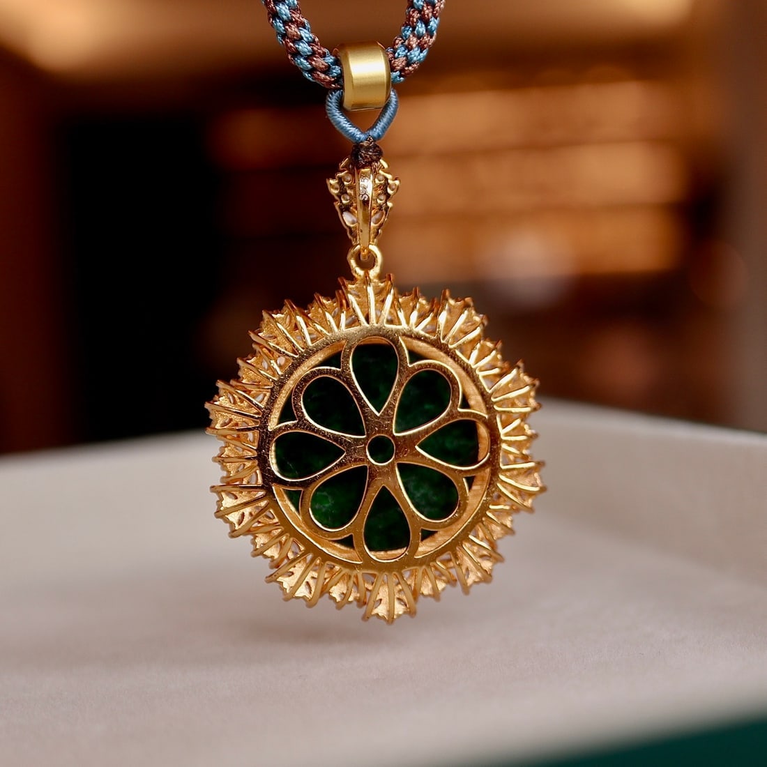 S925 Silver Natural Jade Pendant - 2