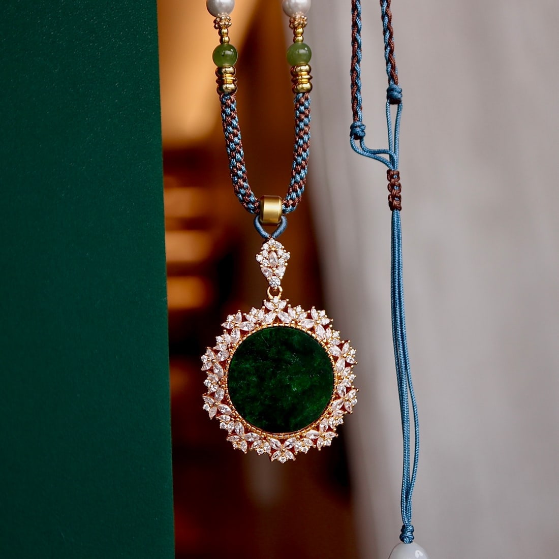 S925 Silver Natural Jade Pendant - 3