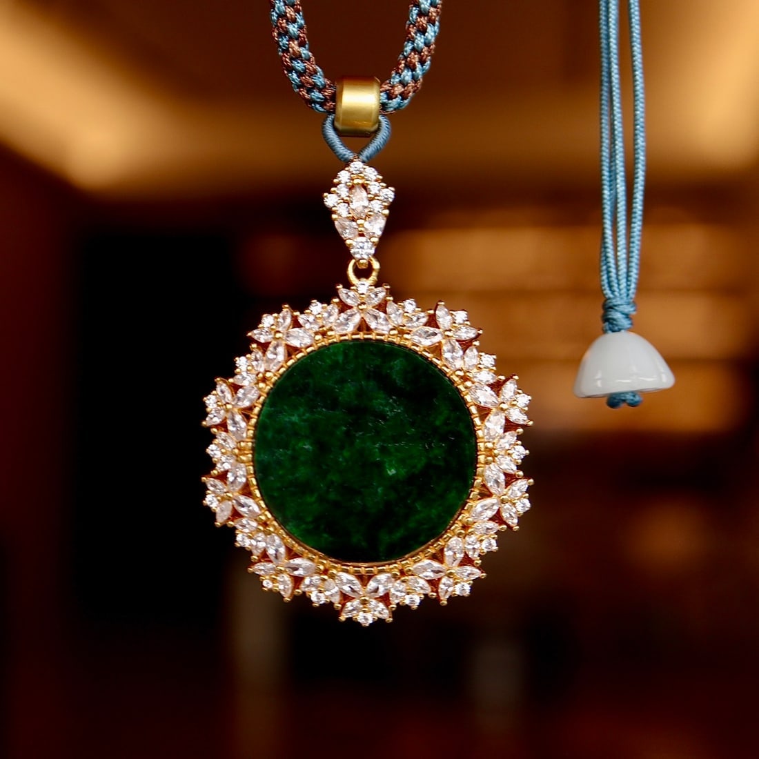 S925 Silver Natural Jade Pendant - 4