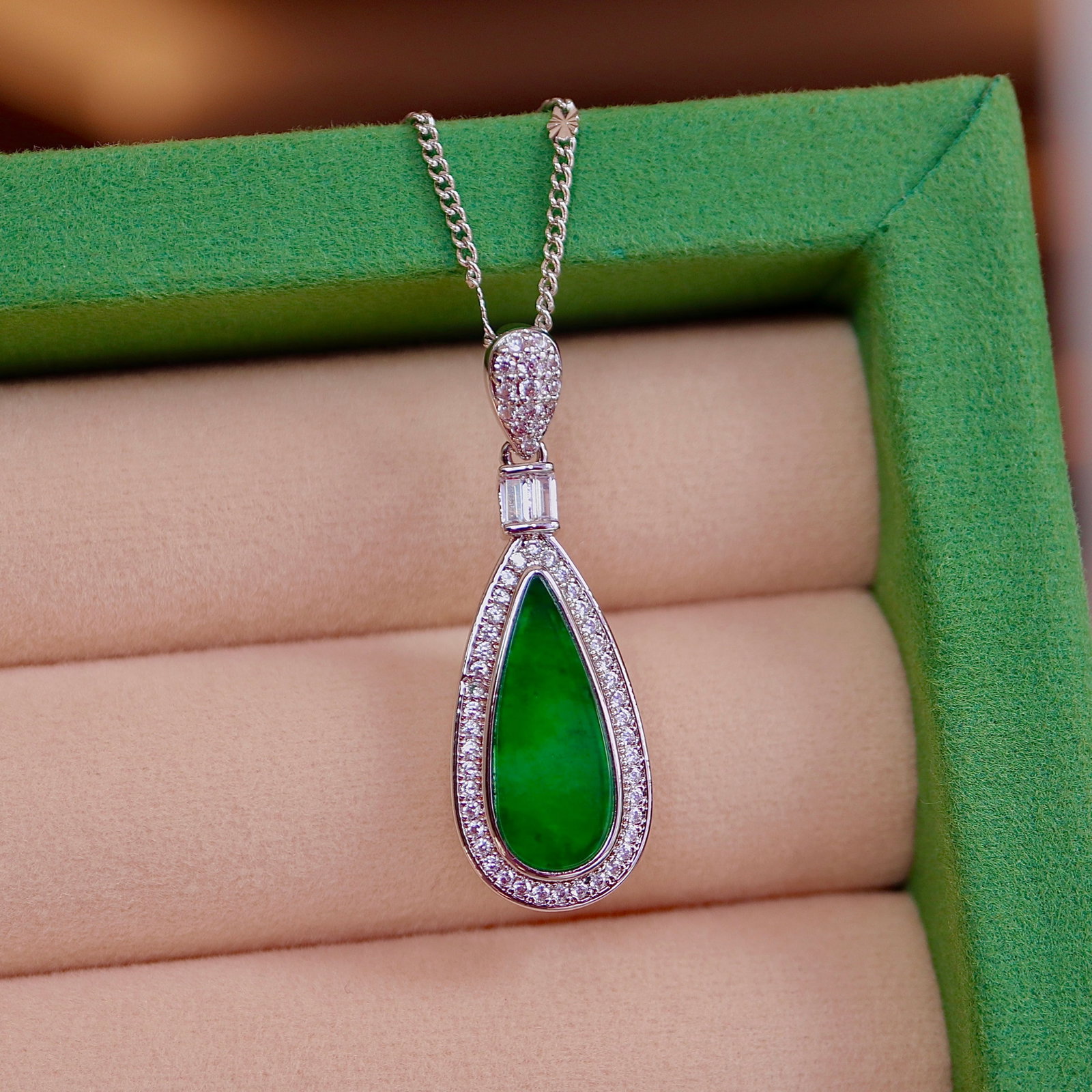 Natural jade pendant - 5