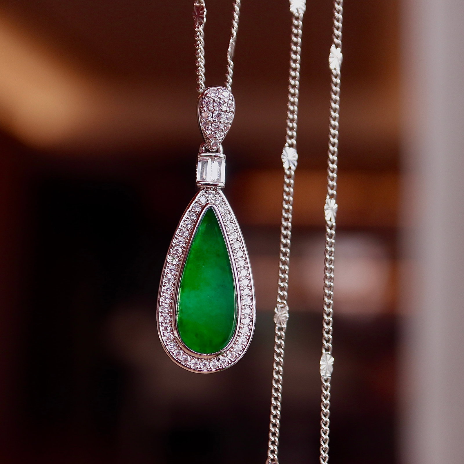 Natural jade pendant - 6