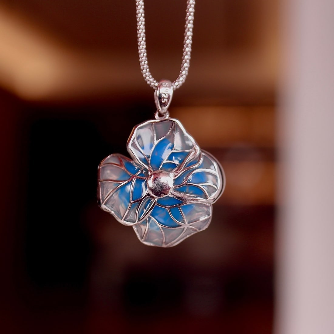 S925 Silver Natural Jade Pendant - 4