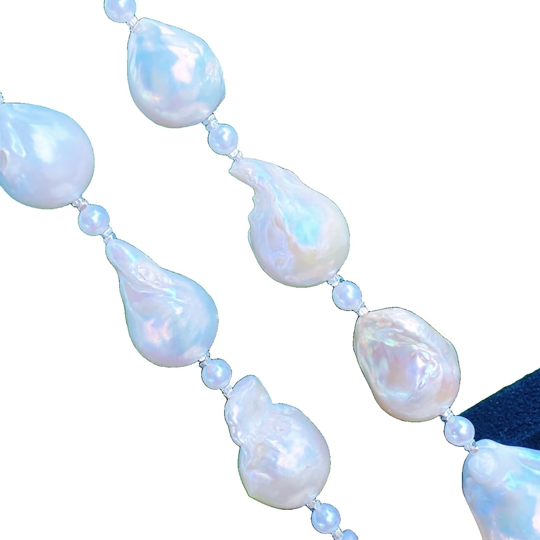 Baroque Pearl Sweater Necklace - 3