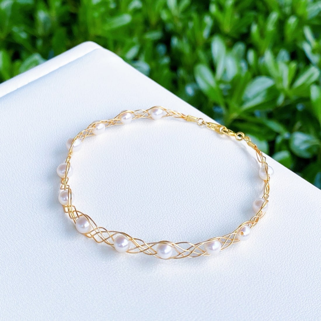 Natural round bead bracelet - 3