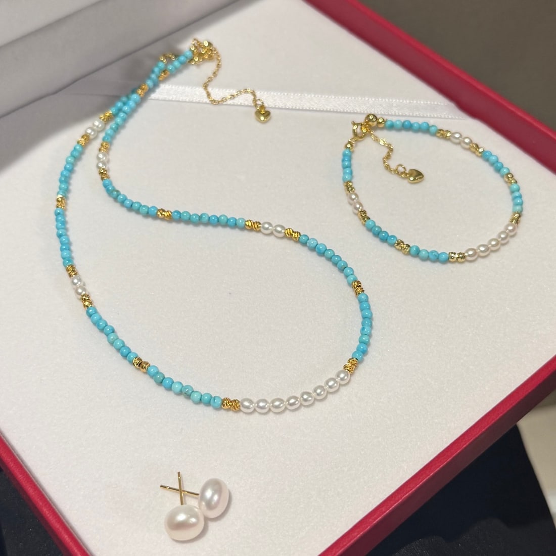 Natural Freshwater Pearl Set - 5