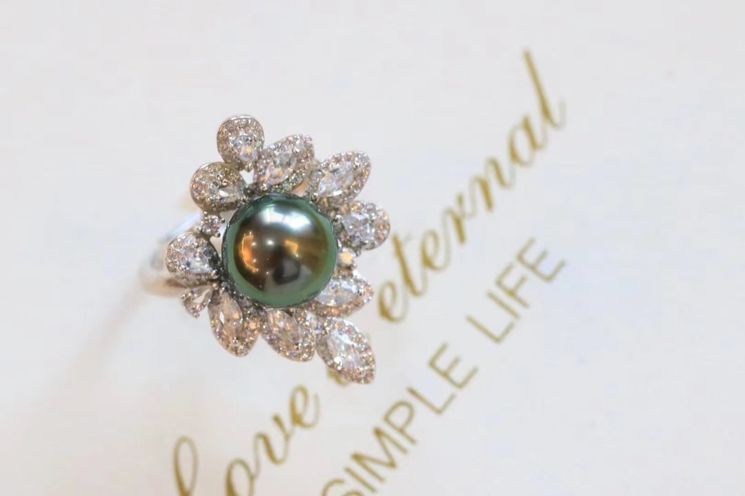 S925 Silver Natural Pearl Ring - 5