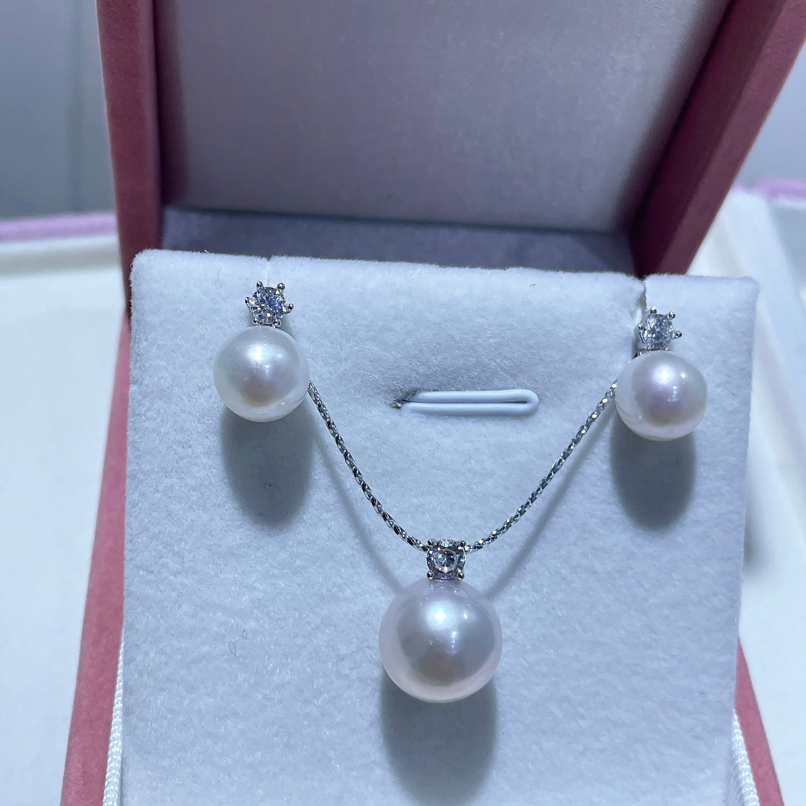 925 Silver Freshwater Pearl Set - 4