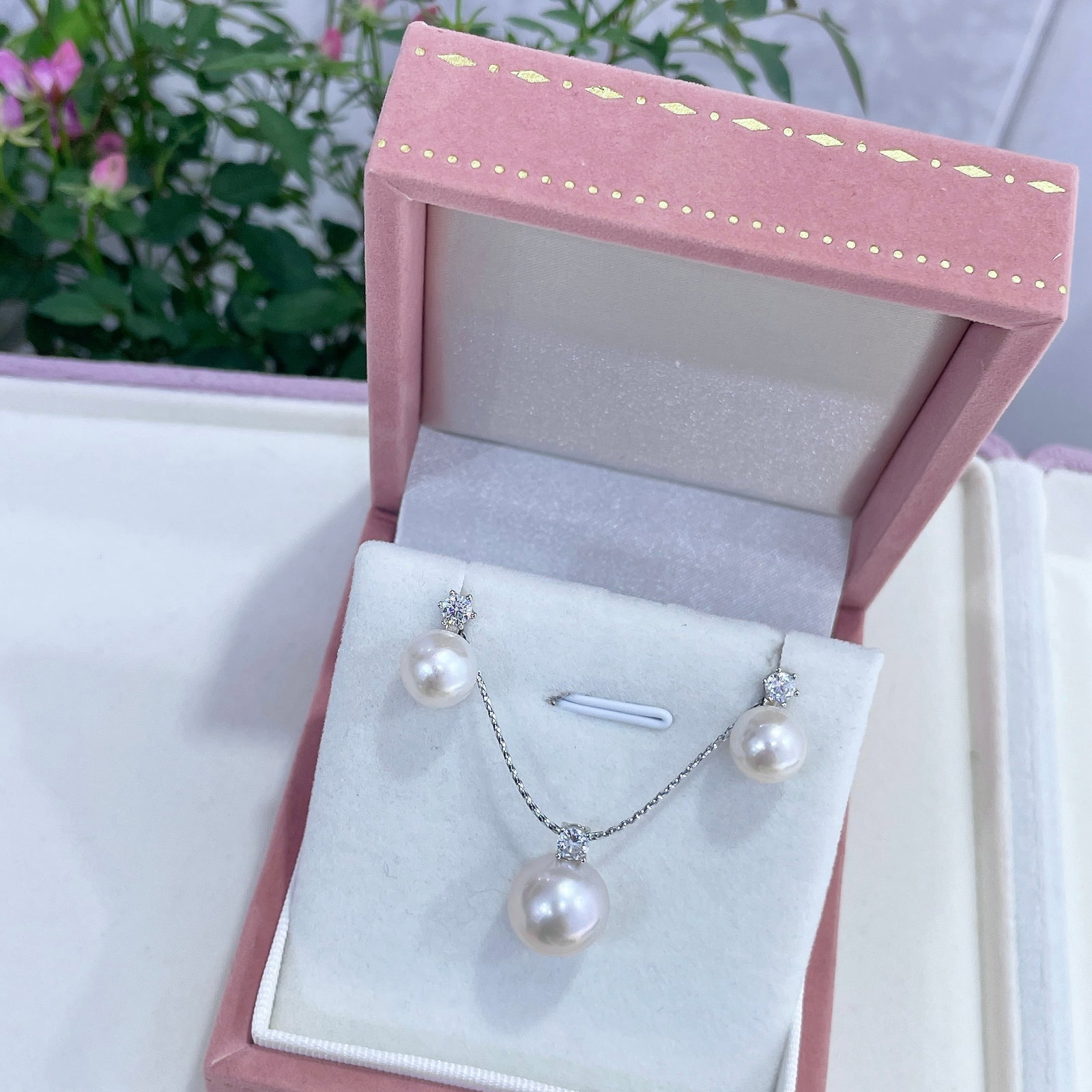 925 Silver Freshwater Pearl Set - 5