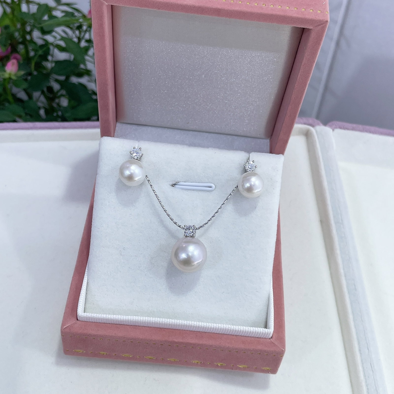 925 Silver Freshwater Pearl Set - 6
