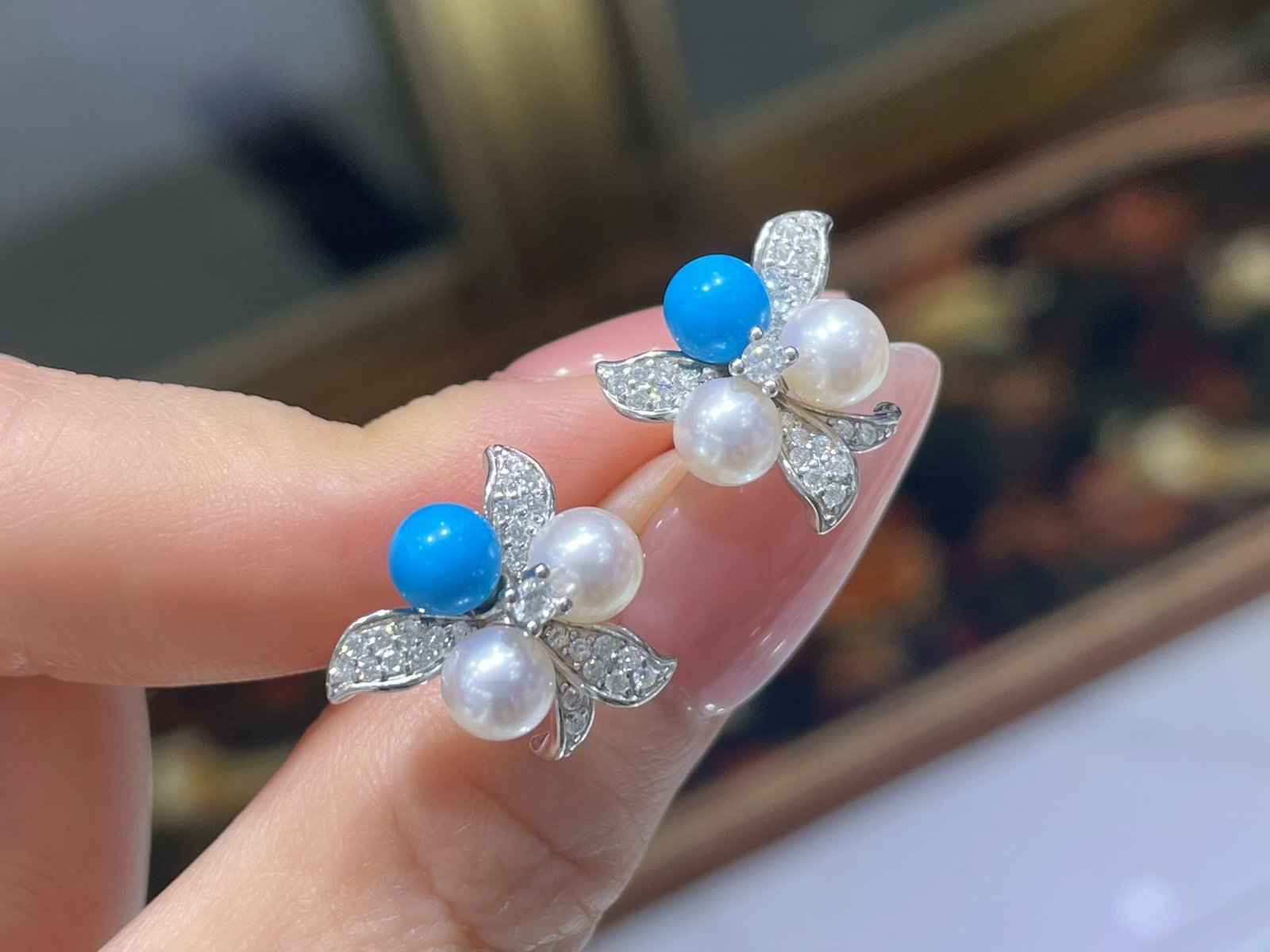 925 Sterling Silver Natural Freshwater Pearl Earrings