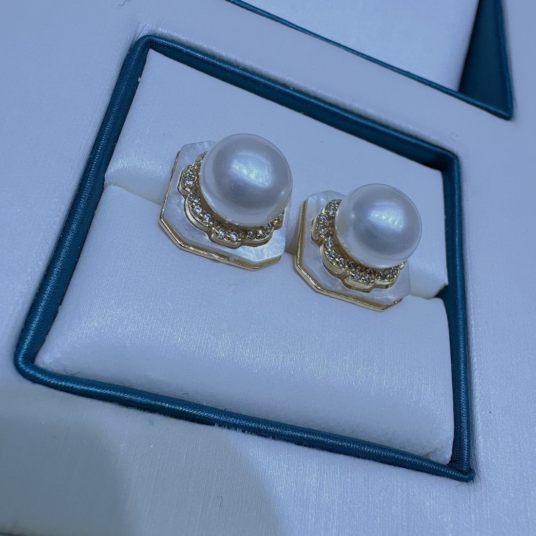 S925 Silver Natural Freshwater Pearl Earrings - 2