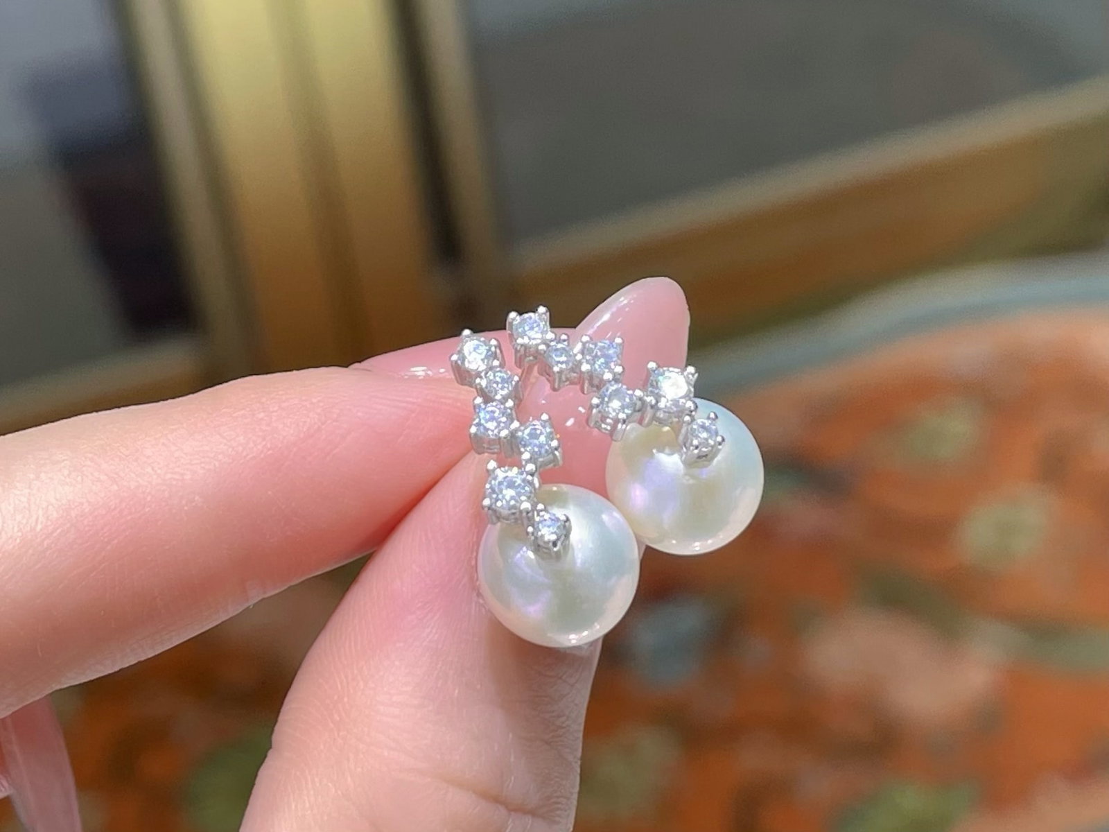 Natural Freshwater Pearl Earrings - 2