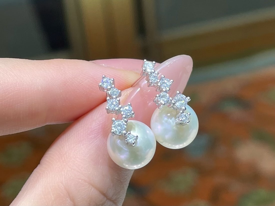 Natural Freshwater Pearl Earrings - 3