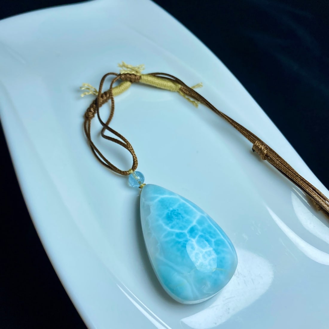 Natural Larimar Pendant