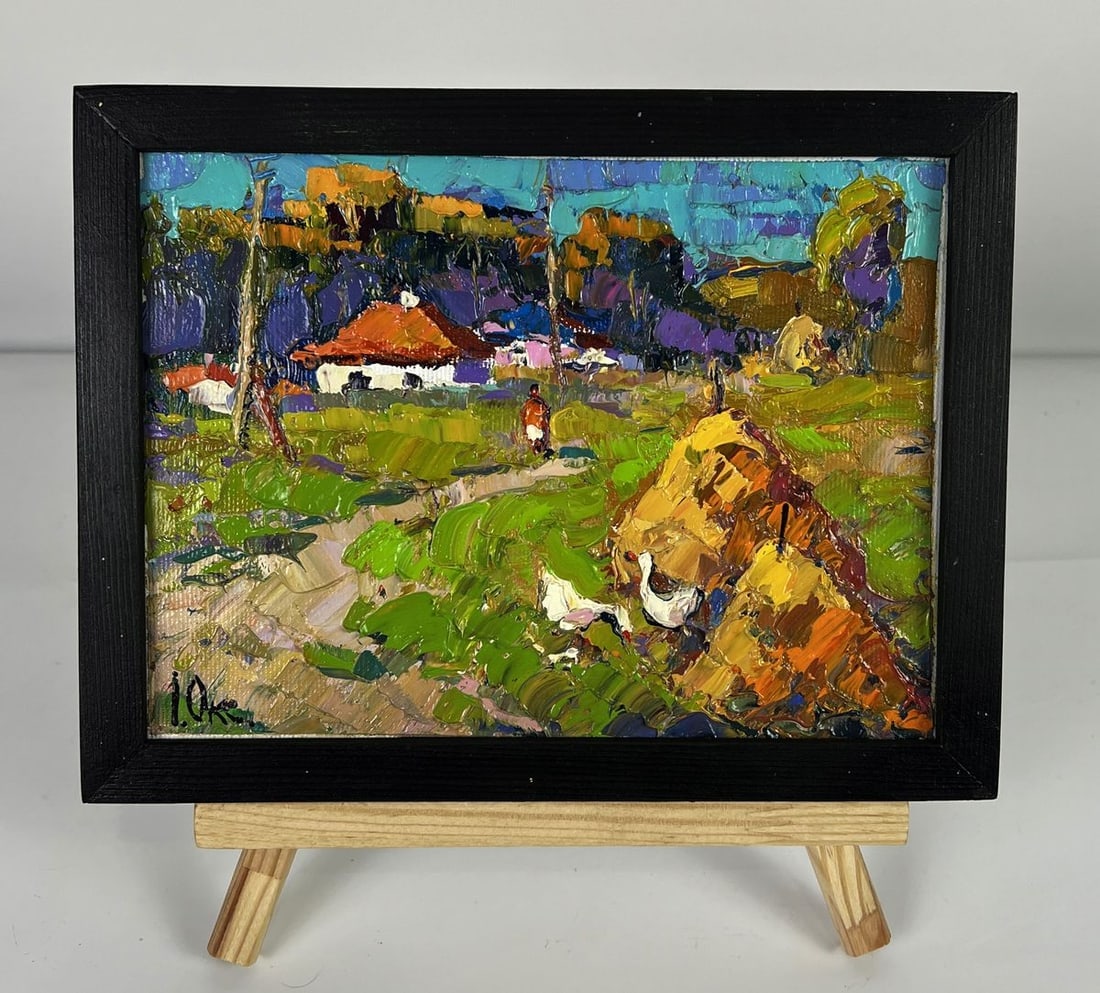 Oil painting On the Pasture in the Field Oksana Ivanyuk: Title: Oil painting On the Pasture in the Field Oksana Ivanyuk Description: NoAAA6207*** ABOUT THIS PAINTING **** TITLE: "On the Pasture in the Field"* ARTISTS: Oksana Ivanyuk* SIZE: 15x20 cm/5.90x7.8