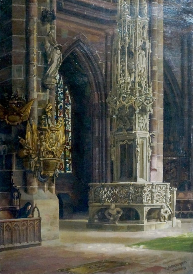 Oil painting To the throne room European artist (1 of 8)