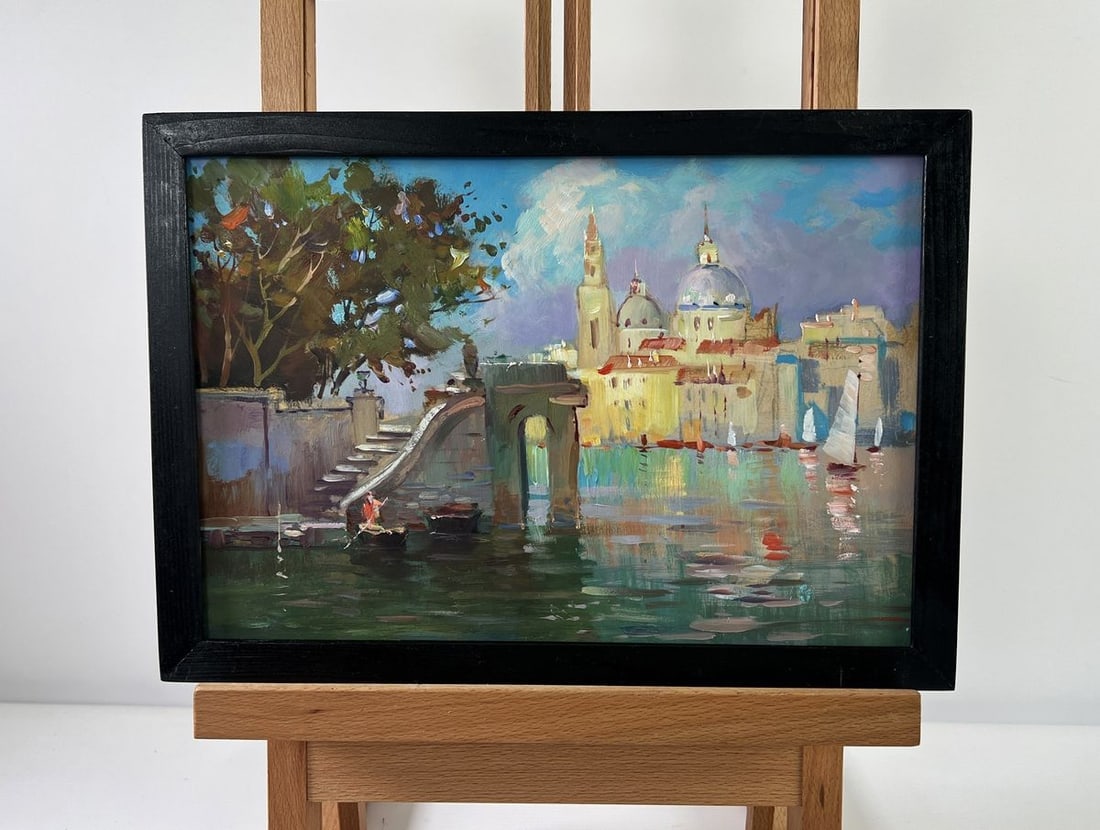 Oil painting Bells over the river Yuriy Suprunchuk (1 of 10)