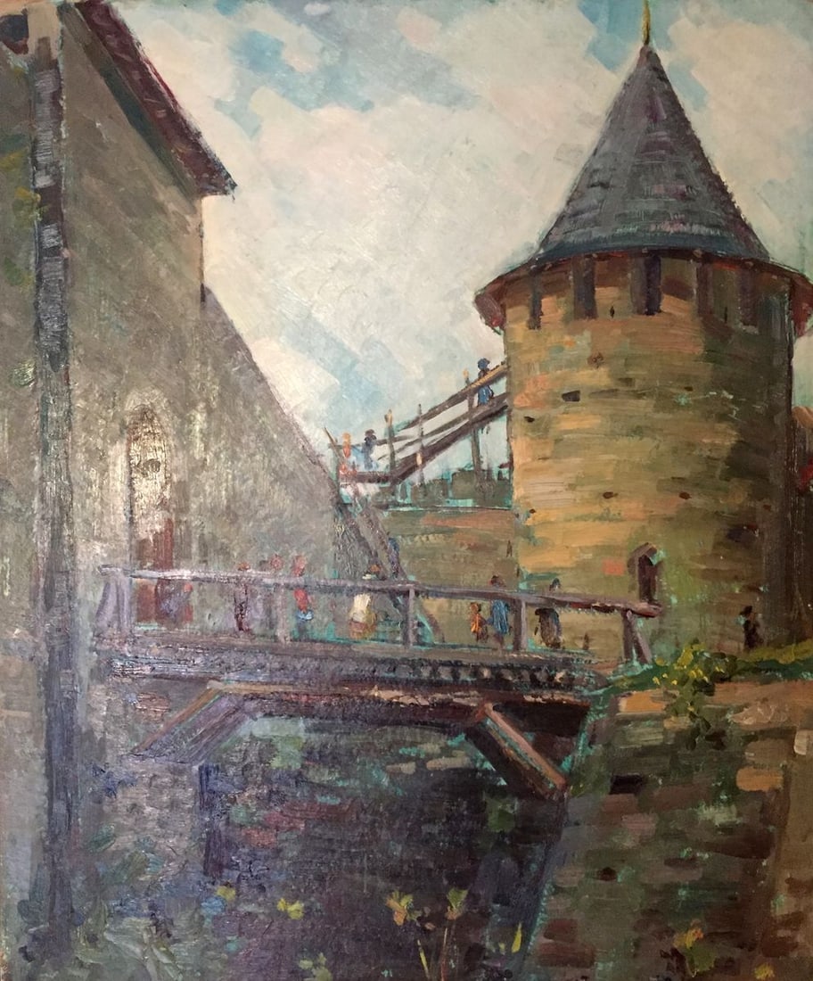 Oil painting Castle Pobivanets Grigory Danilovich (1 of 9)